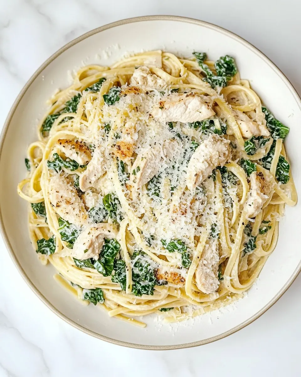 classic Garlic Chicken & Kale Spaghetti image