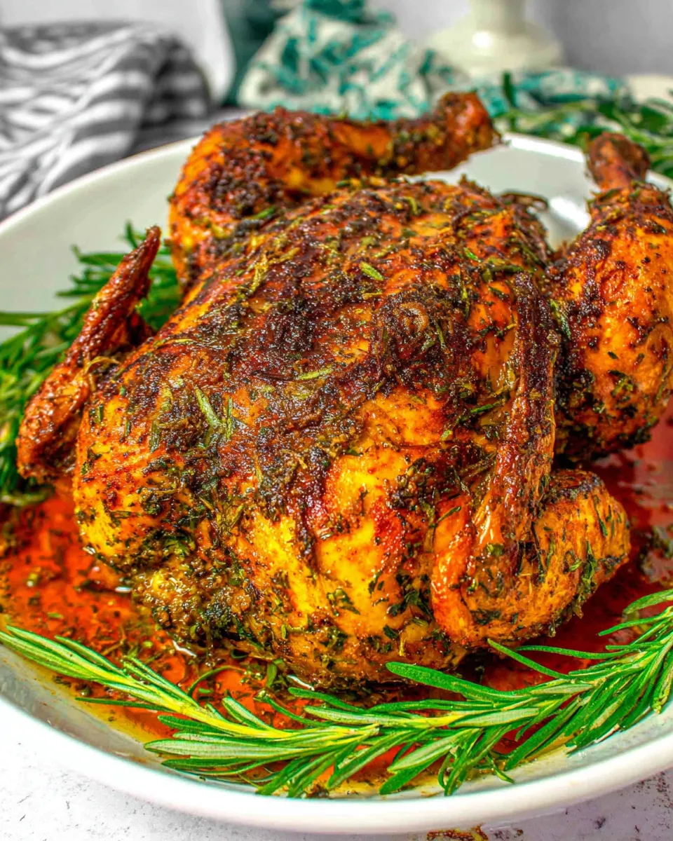 Classic Garlic Herb Butter Roasted Chicken dish photo