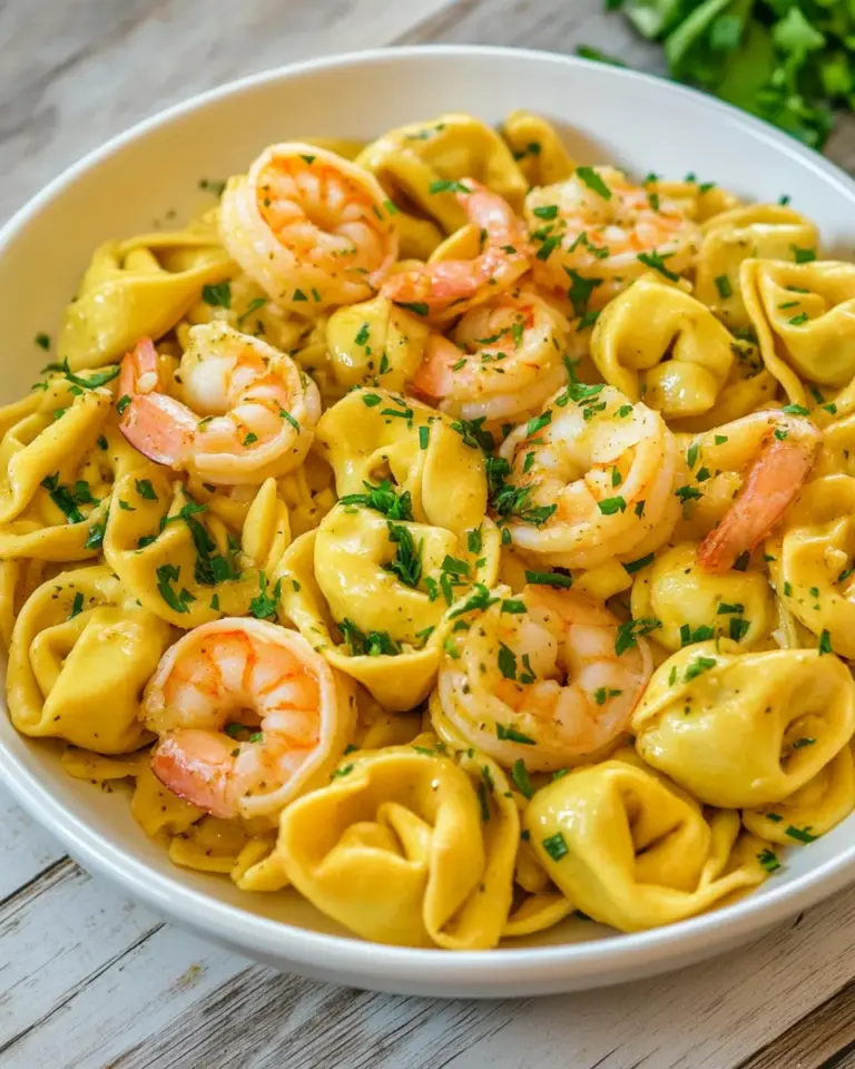 Homemade Garlic Shrimp Tortellini photo