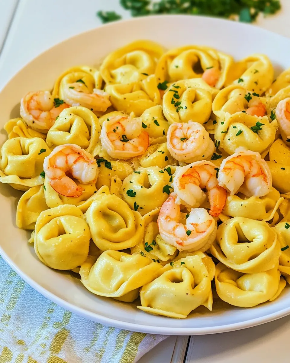 Easy Garlic Shrimp Tortellini recipe photo