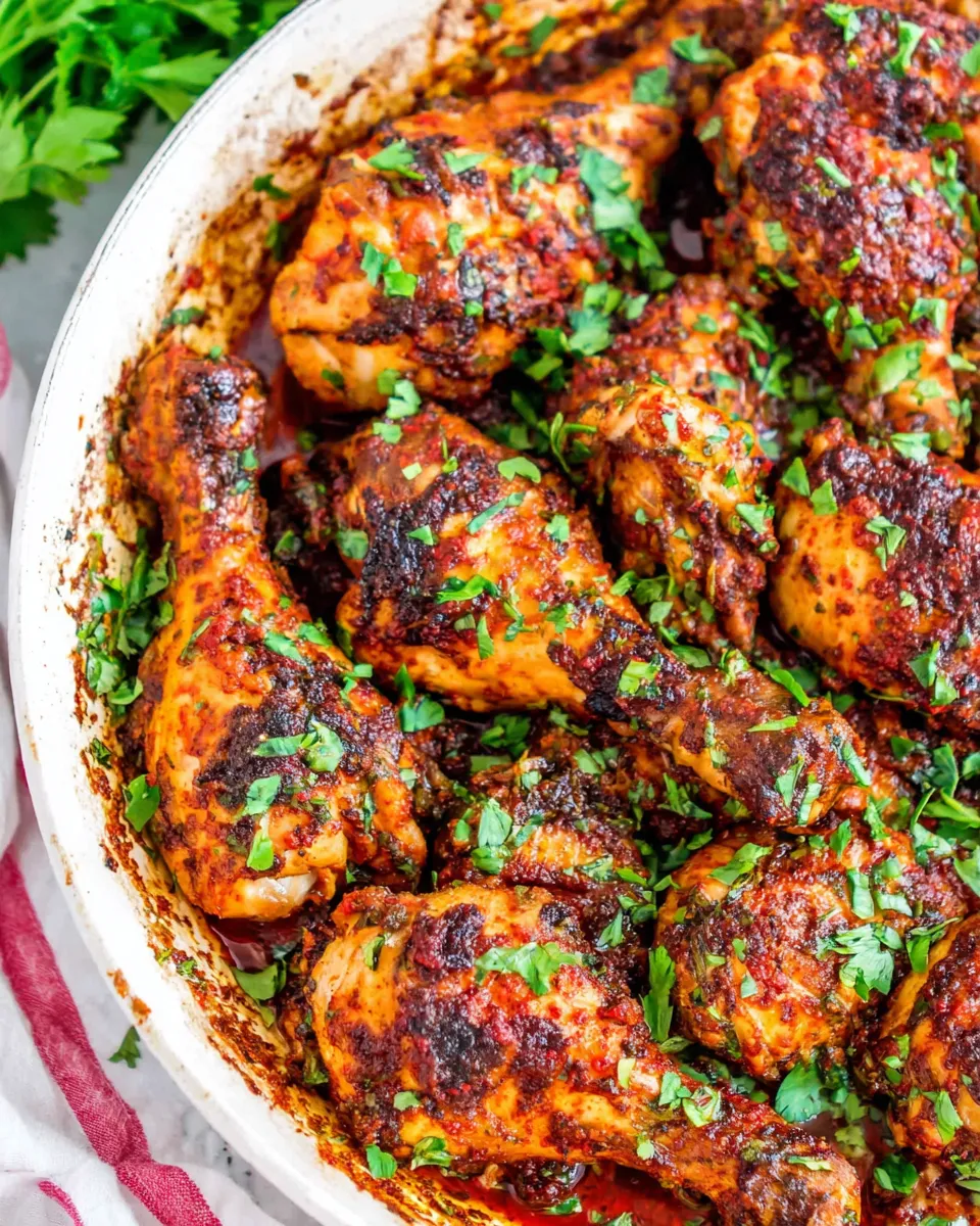 Delicious Garlic and Paprika Chicken food shot