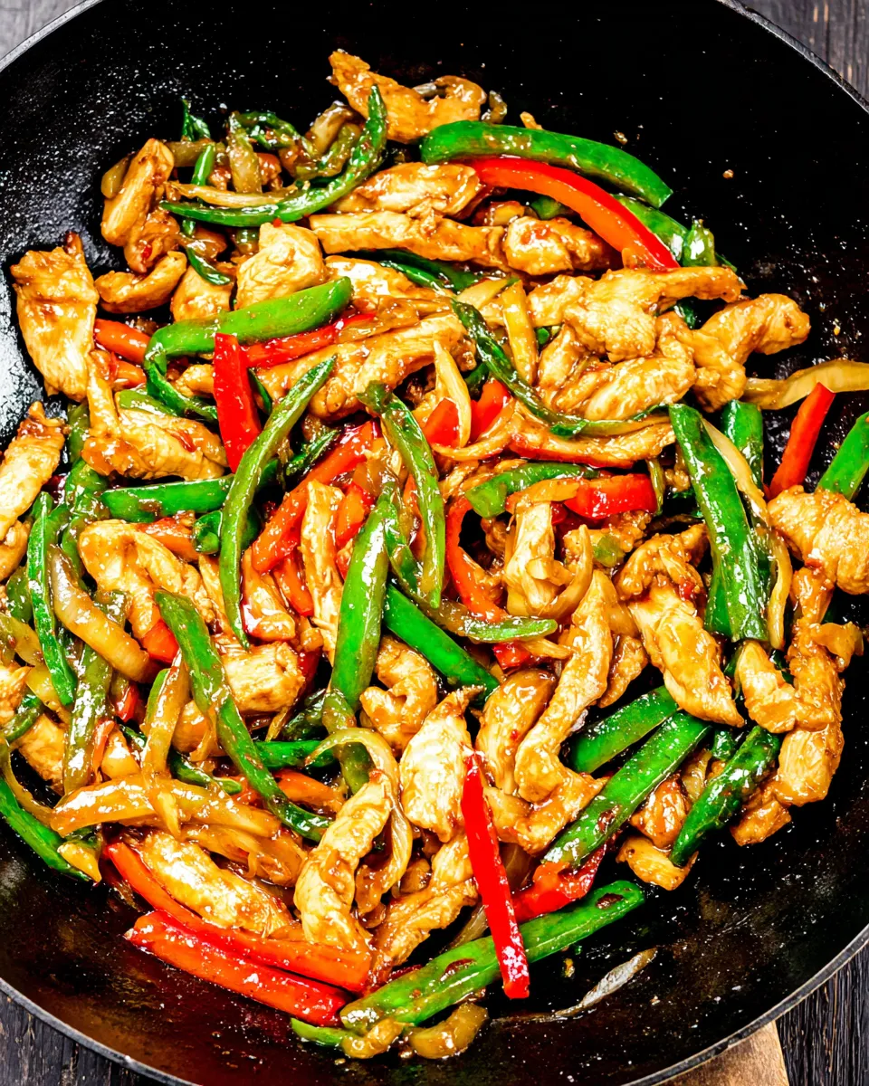Delicious Ginger Chicken Stir Fry plate image