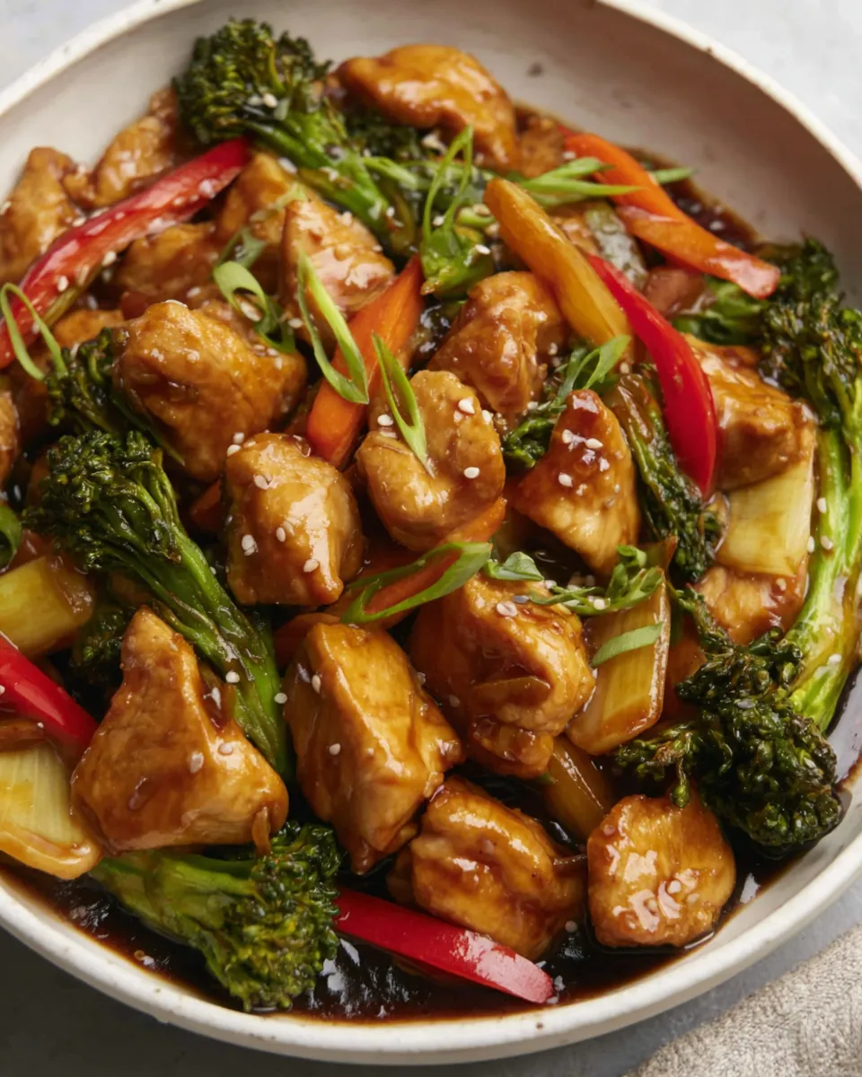 Delicious Ginger Honey Chicken Stir Fry dish photo