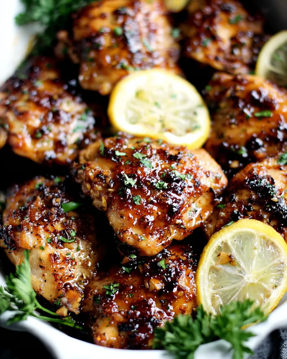 Easy Glazed Lemon Honey Garlic Chicken recipe photo