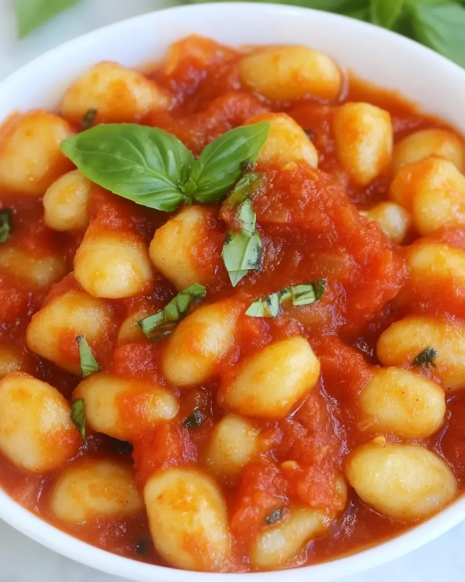 Homemade Gnocchi with Tomato Sauce photo