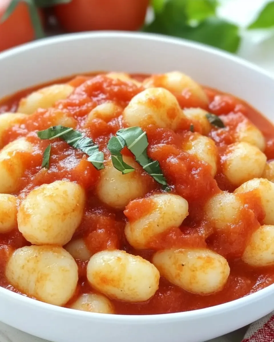Easy Gnocchi with Tomato Sauce recipe photo