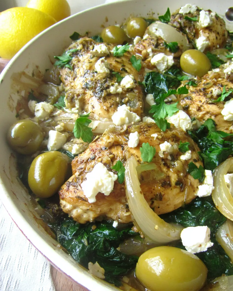 Classic Greek Chicken Skillet image