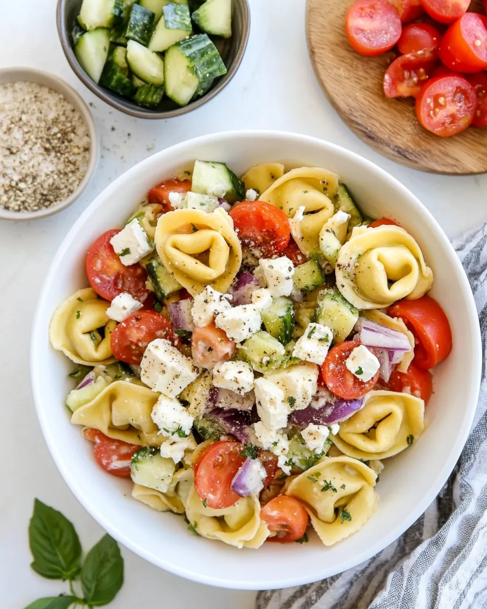 Homemade Greek Tortellini Salad photo