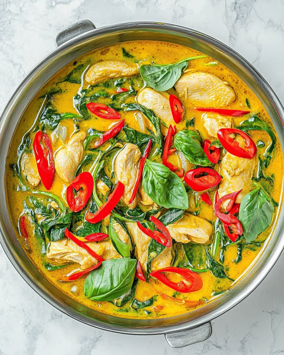 Classic Green Chicken Curry recipe photo