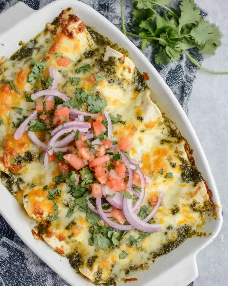 Classic Green Chicken Enchiladas (With Salsa Verde) dish photo