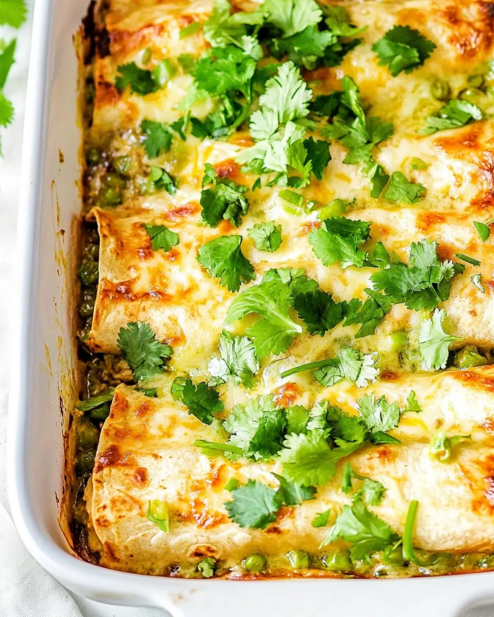 Homemade Green Chile Enchiladas with Chicken photo