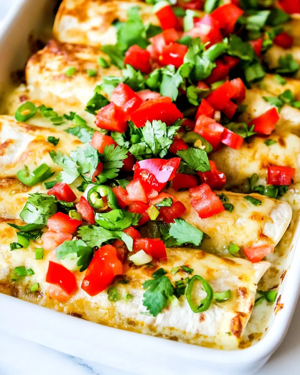 Classic Green Chile Enchiladas with Chicken image
