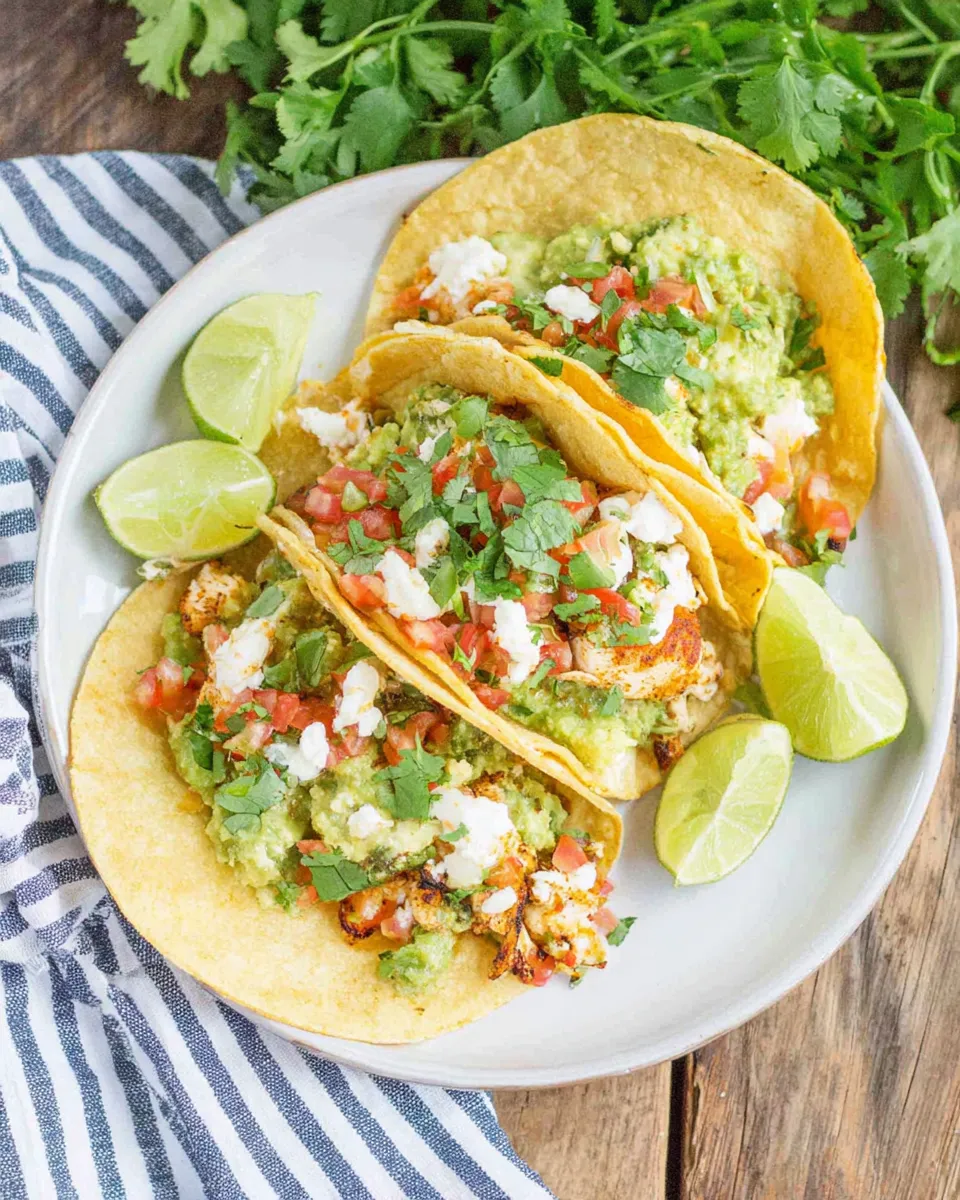 Delicious Green Chile Slow Cooker Chicken Tacos dish photo