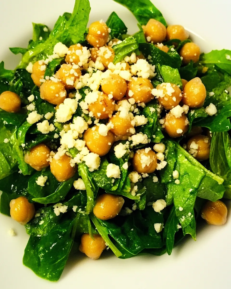 Homemade Green Salad with Chickpeas photo