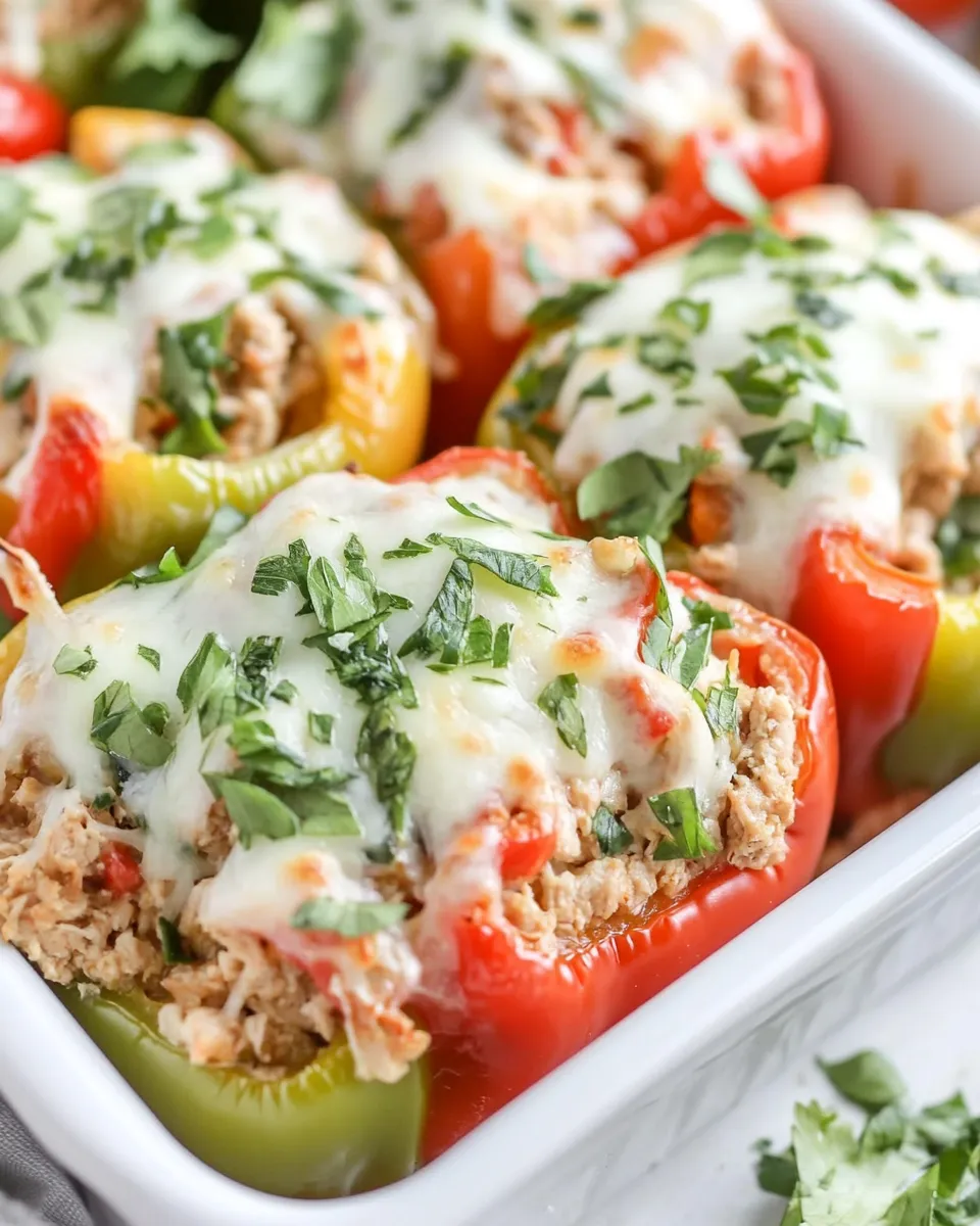 Homemade Ground Chicken Stuffed Peppers photo