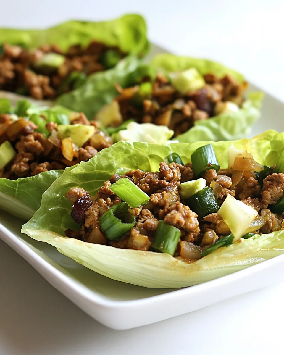 Homemade Ground Turkey Lettuce Wrap Recipe photo