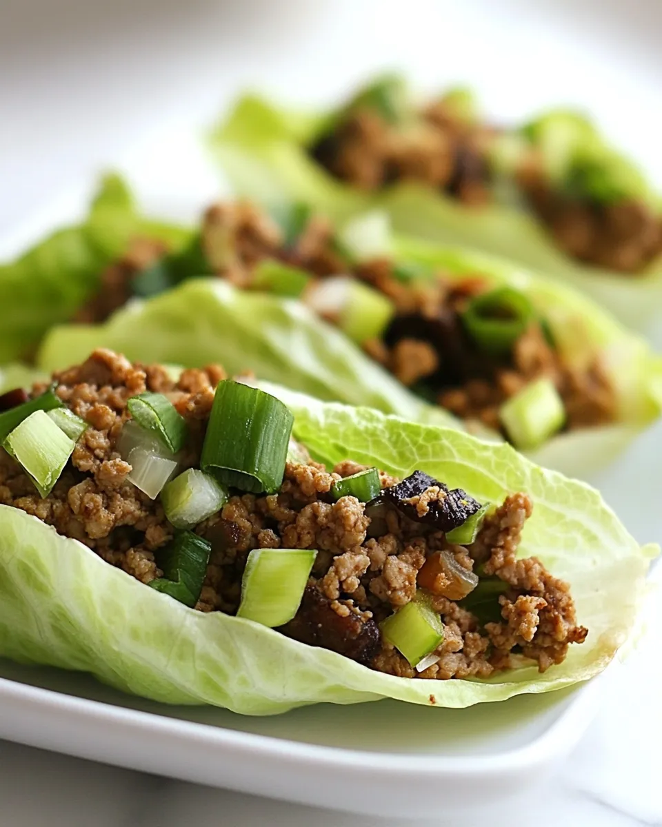 Classic Ground Turkey Lettuce Wrap Recipe image