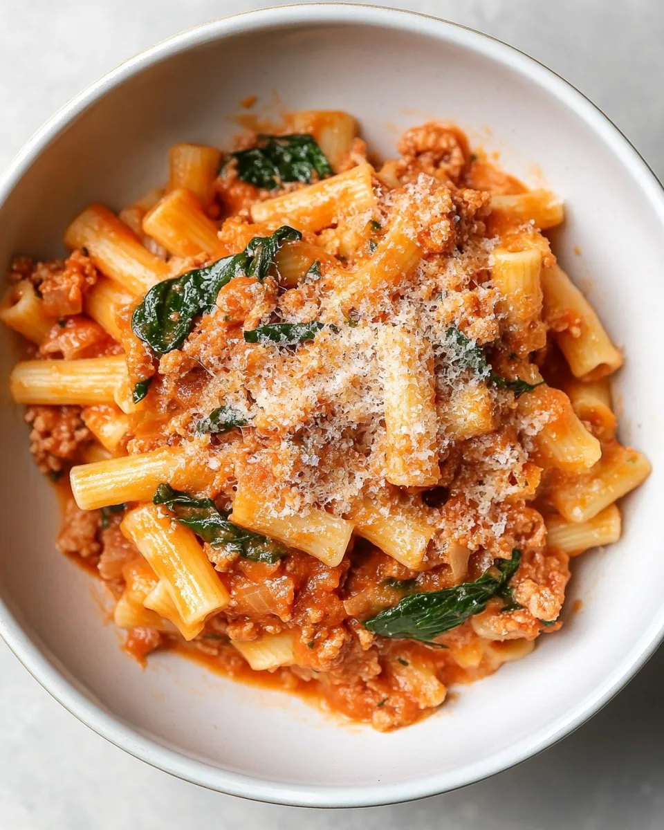 Delicious Ground Turkey Pasta dish photo