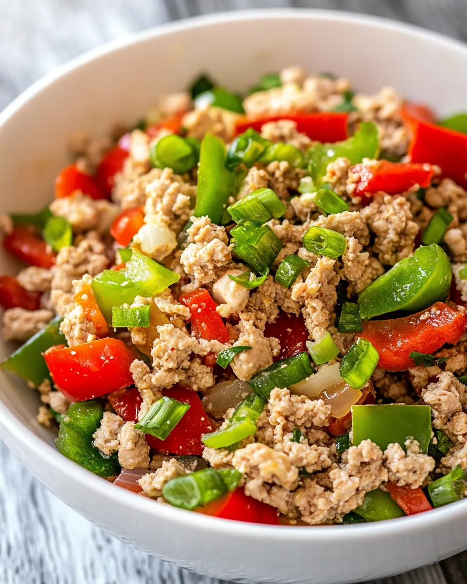 Easy Ground Turkey and Peppers Recipe recipe photo