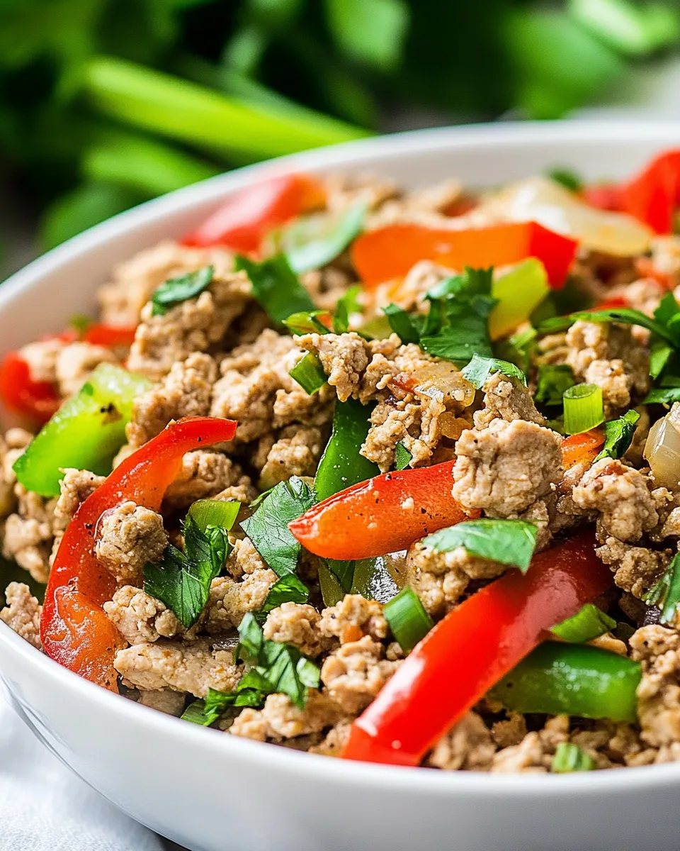 Delicious Ground Turkey and Peppers Recipe dish photo