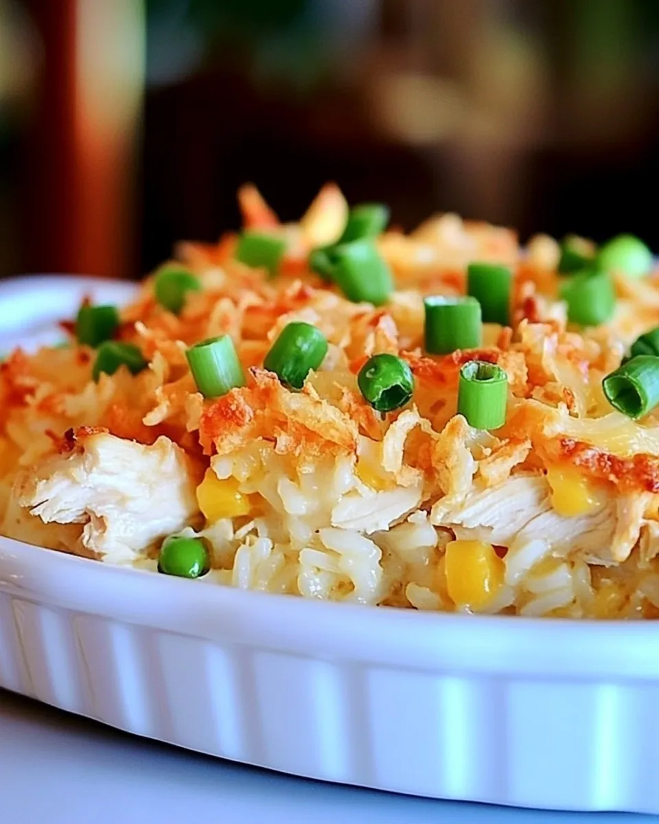 Delicious Hawaiian Chicken and Rice Casserole food shot