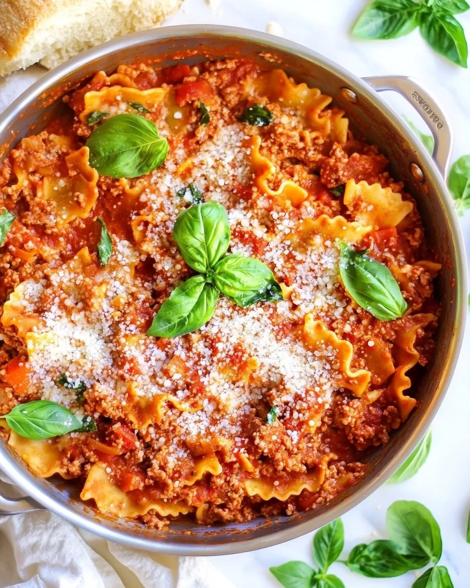 easy Healthier 20-Minute Skillet Lasagna picture
