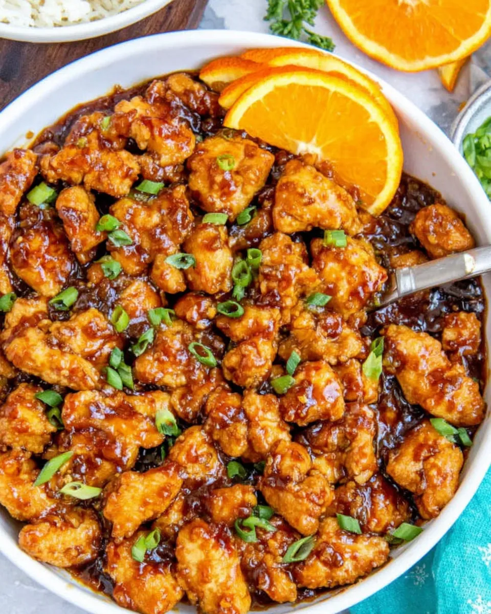 Delicious Healthier Orange Chicken picture