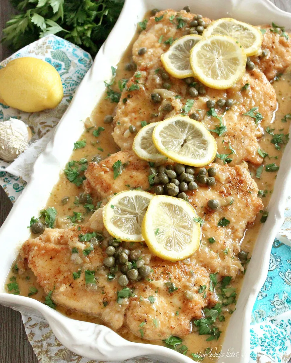 Classic Healthy Chicken Piccata dish photo