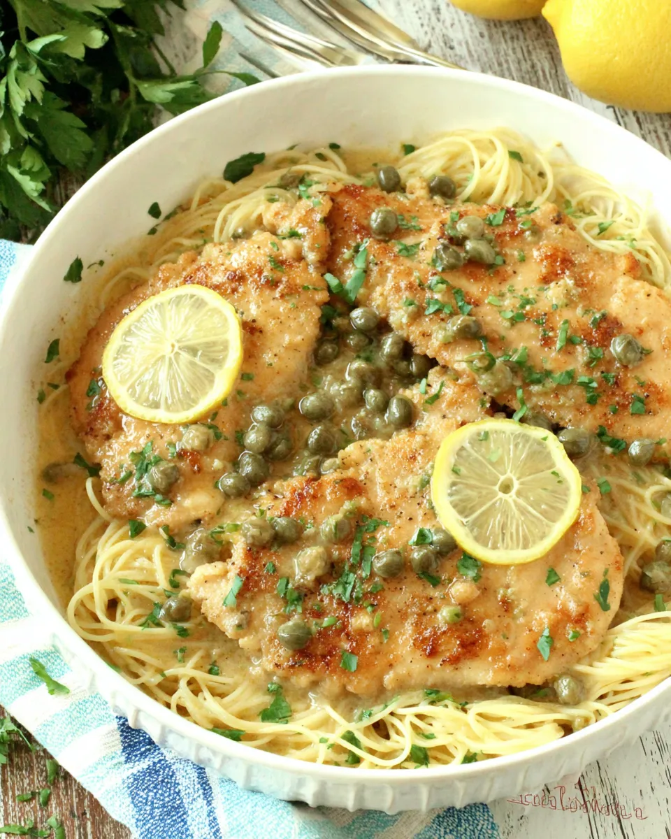 Easy Healthy Chicken Piccata food shot