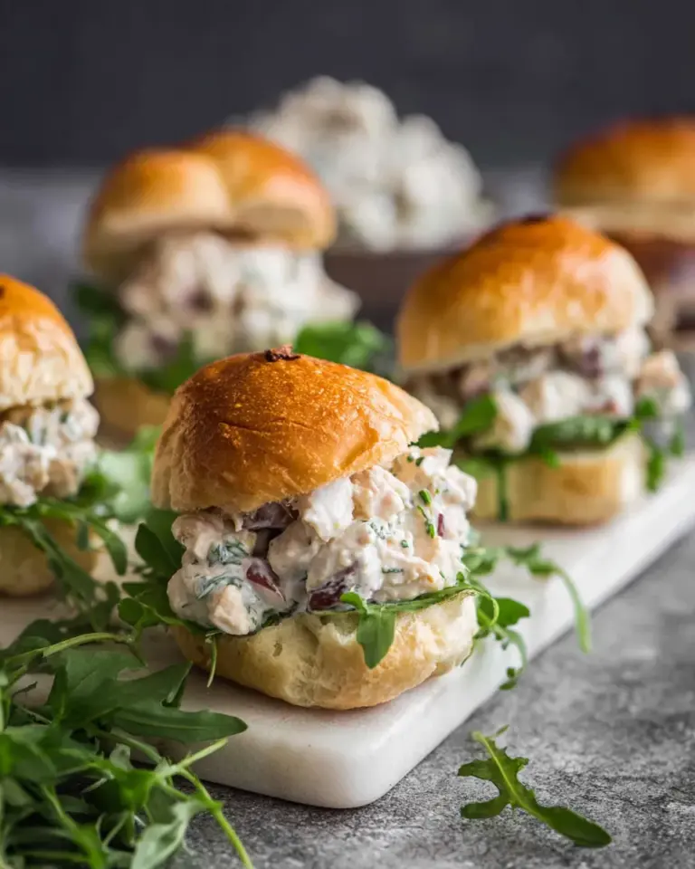 Homemade Healthy Chicken Salad Sliders recipe photo