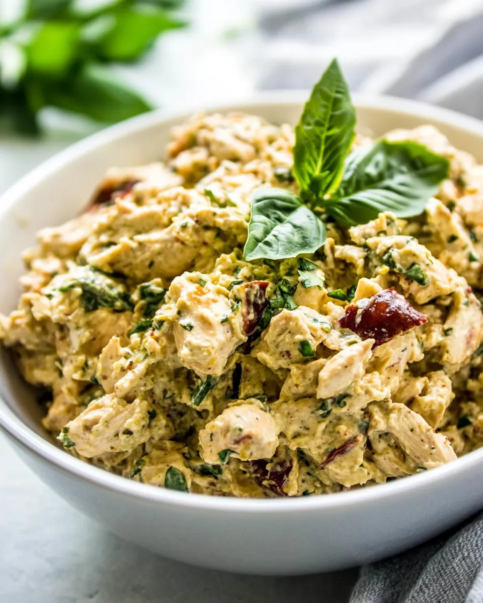 Classic Healthy Greek Yogurt Chicken Salad Without Mayo image