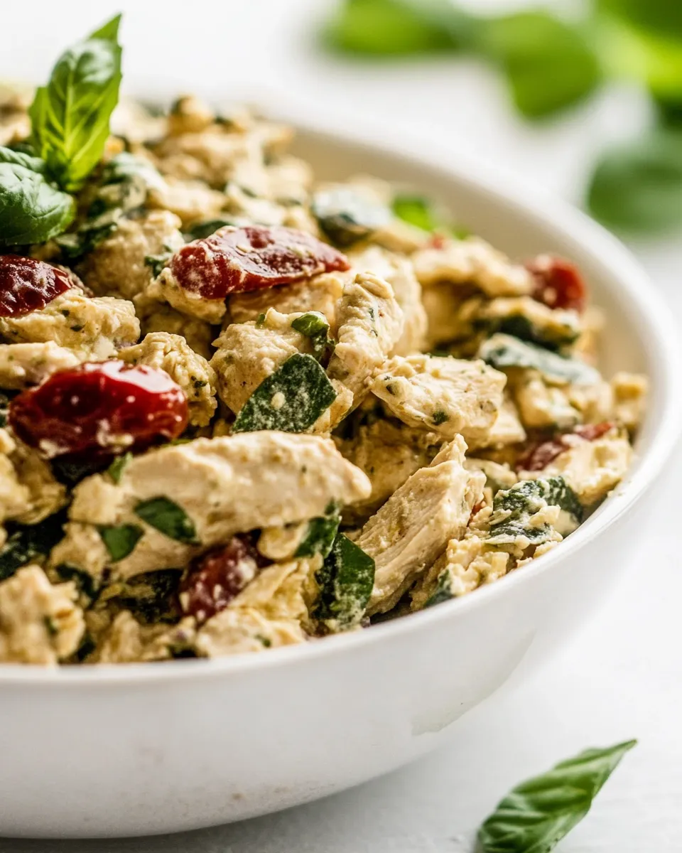 Delicious Healthy Greek Yogurt Chicken Salad Without Mayo shot