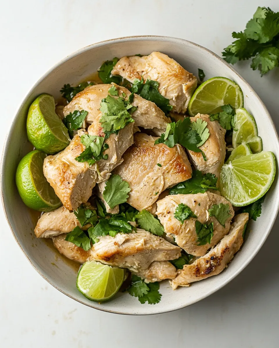 Homemade Healthy Instant Pot Lime Chicken photo