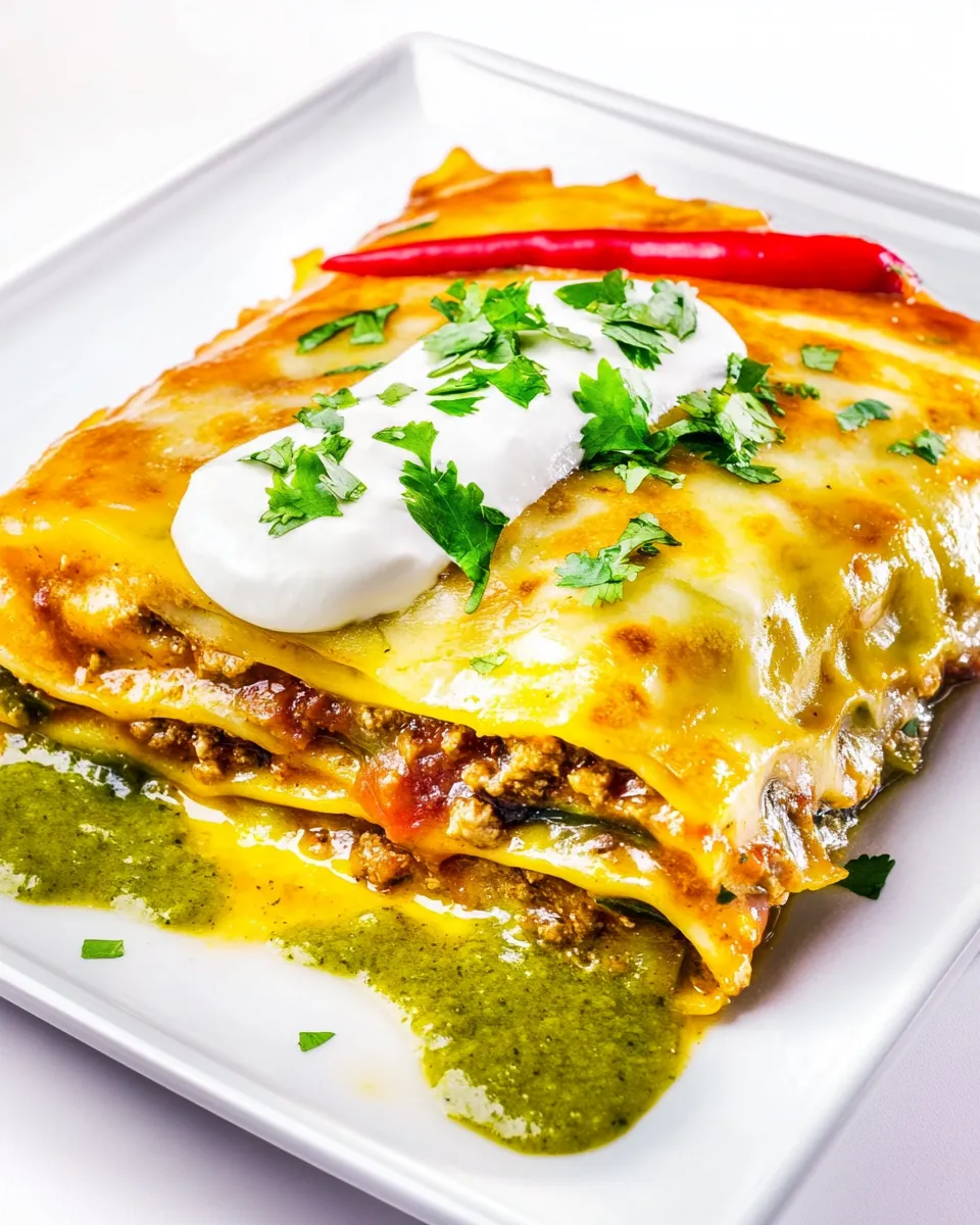 Delicious Healthy Tex-Mex Lasagna dish photo