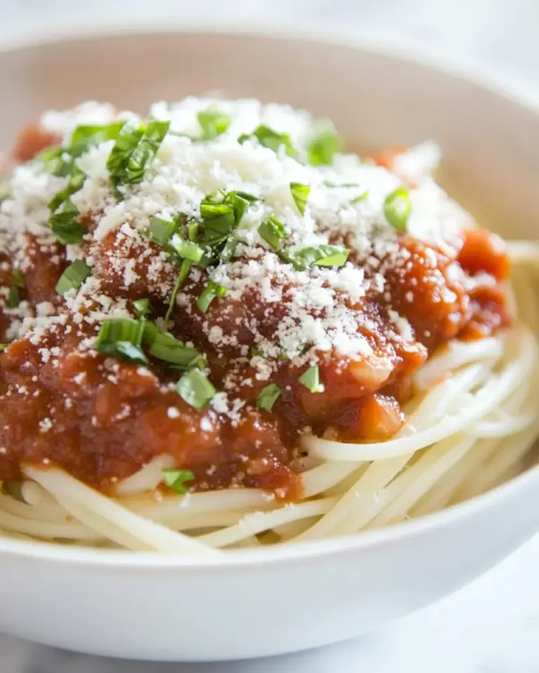 homemade Hearts of Palm Linguini and Legendary Spaghetti Sauce Bowls Recipe photo