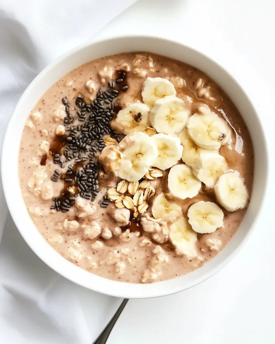 Delicious High Protein Overnight Oats shot