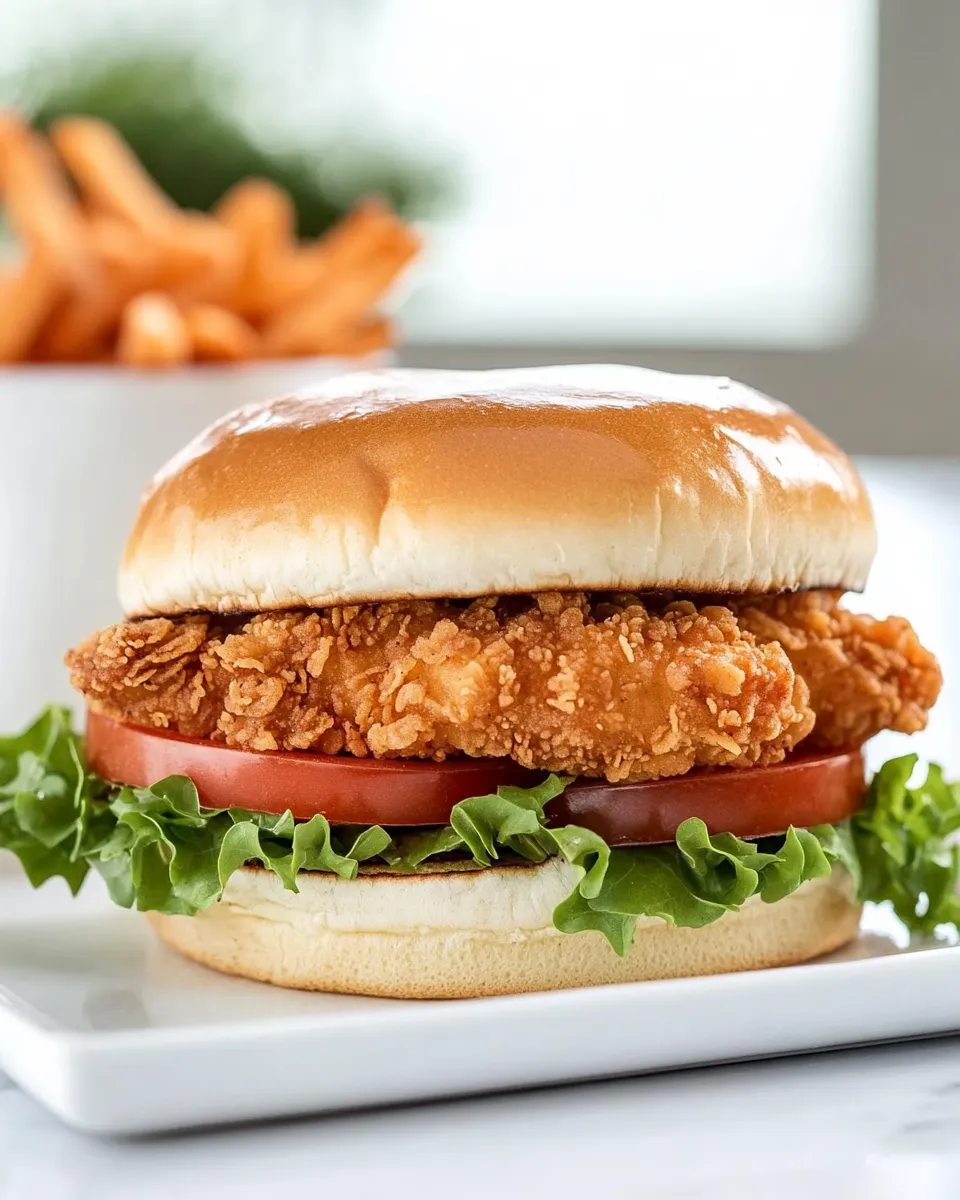 homemade Homemade Burger King BK Royal Crispy Chicken Sandwich photo