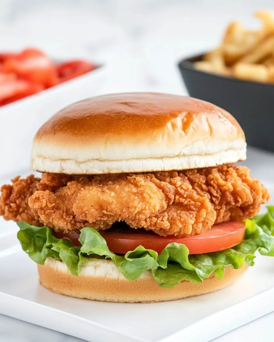 classic Homemade Burger King BK Royal Crispy Chicken Sandwich image