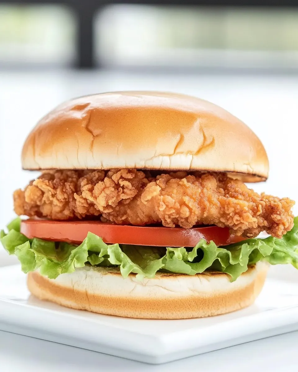 easy Homemade Burger King BK Royal Crispy Chicken Sandwich picture