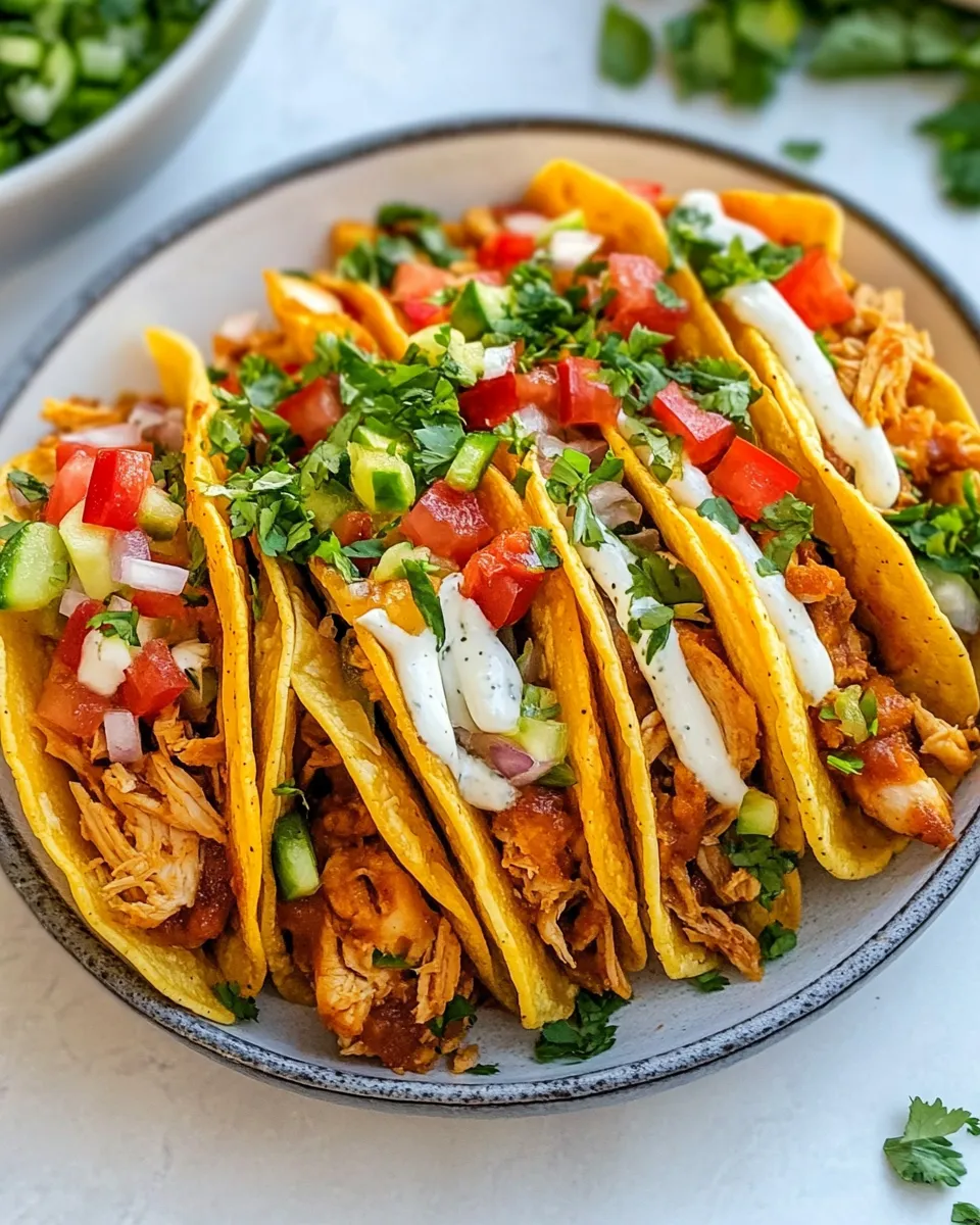 delicious Homemade Chicken Chalupas plate image