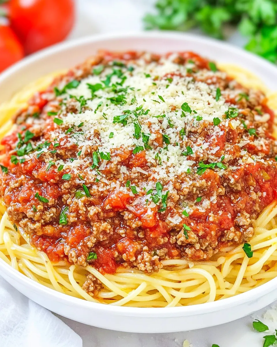 delicious Homemade Spaghetti Meat Sauce: Family Favorite shot