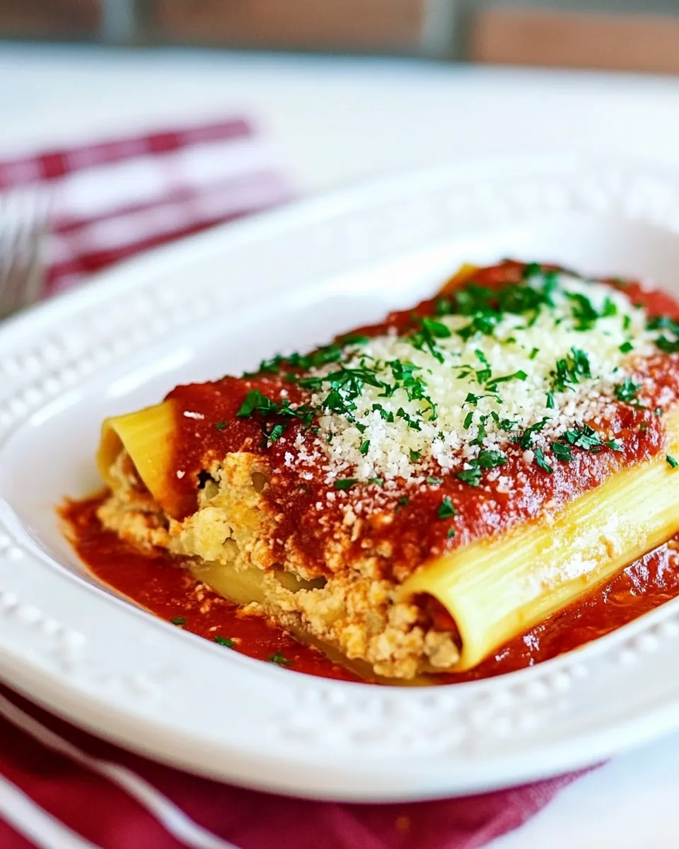 classic Homemade Stuffed Manicotti image