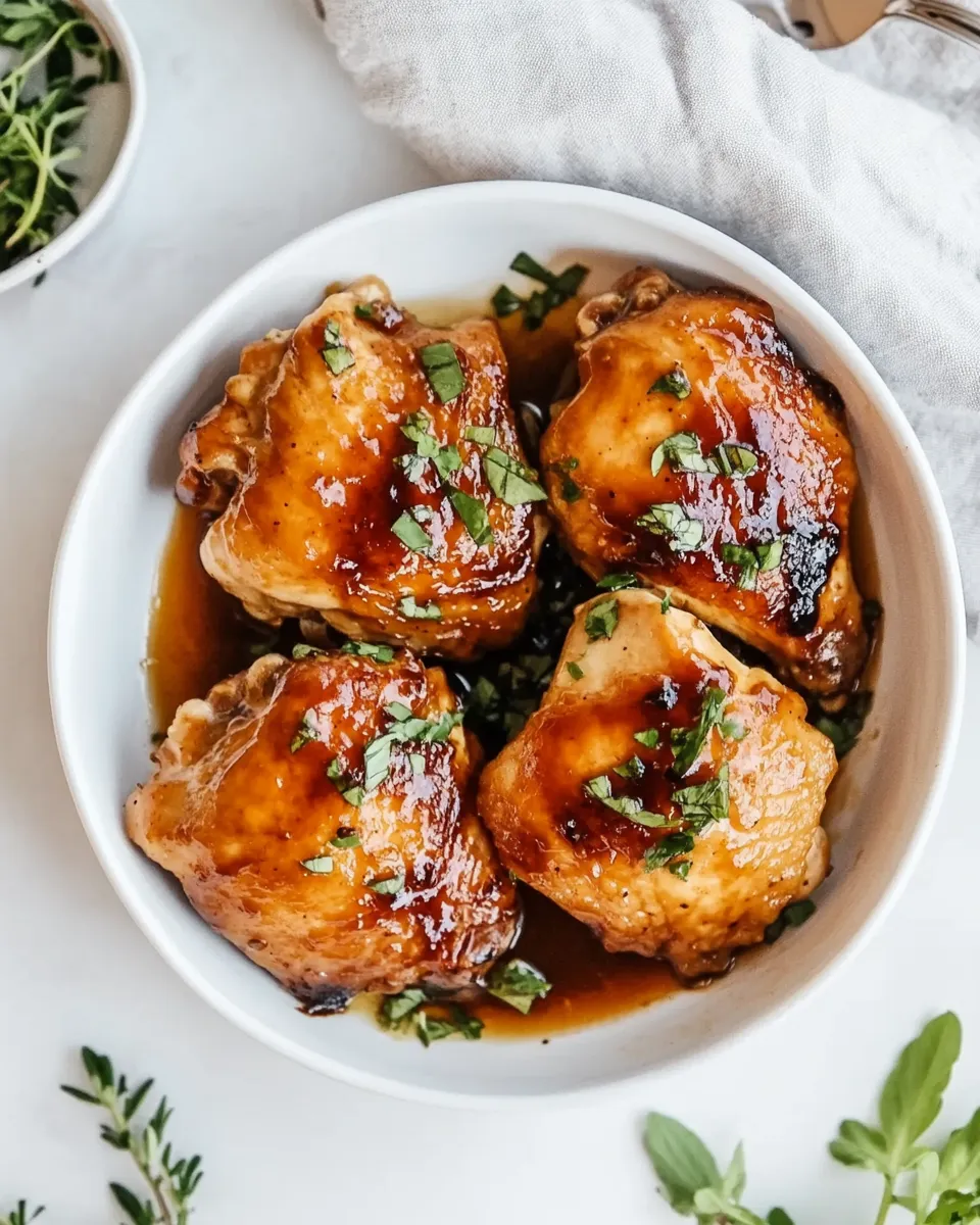 Homemade Honey Balsamic Chicken Thighs photo