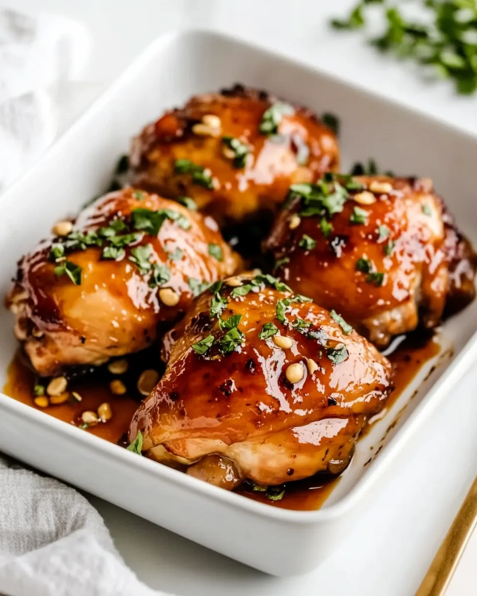 Easy Honey Balsamic Chicken Thighs recipe photo