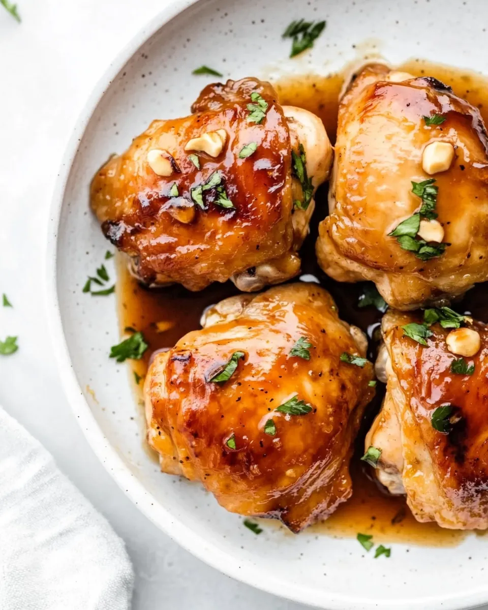 Delicious Honey Balsamic Chicken Thighs dish photo