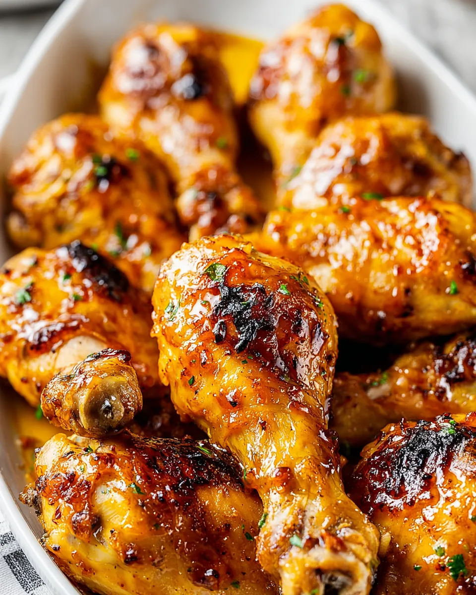 Easy Honey Garlic Chicken Drumsticks recipe image