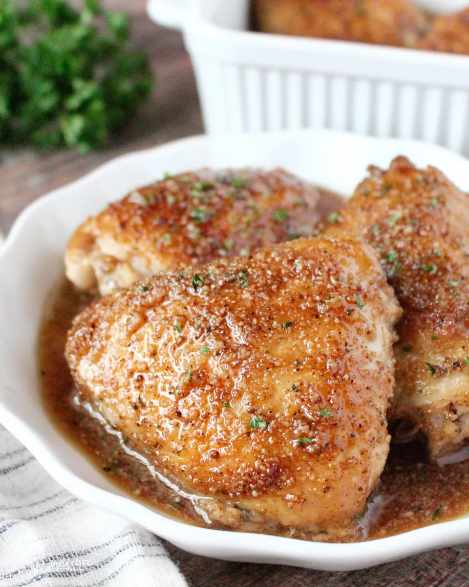 Delicious Honey Glazed Chicken food shot