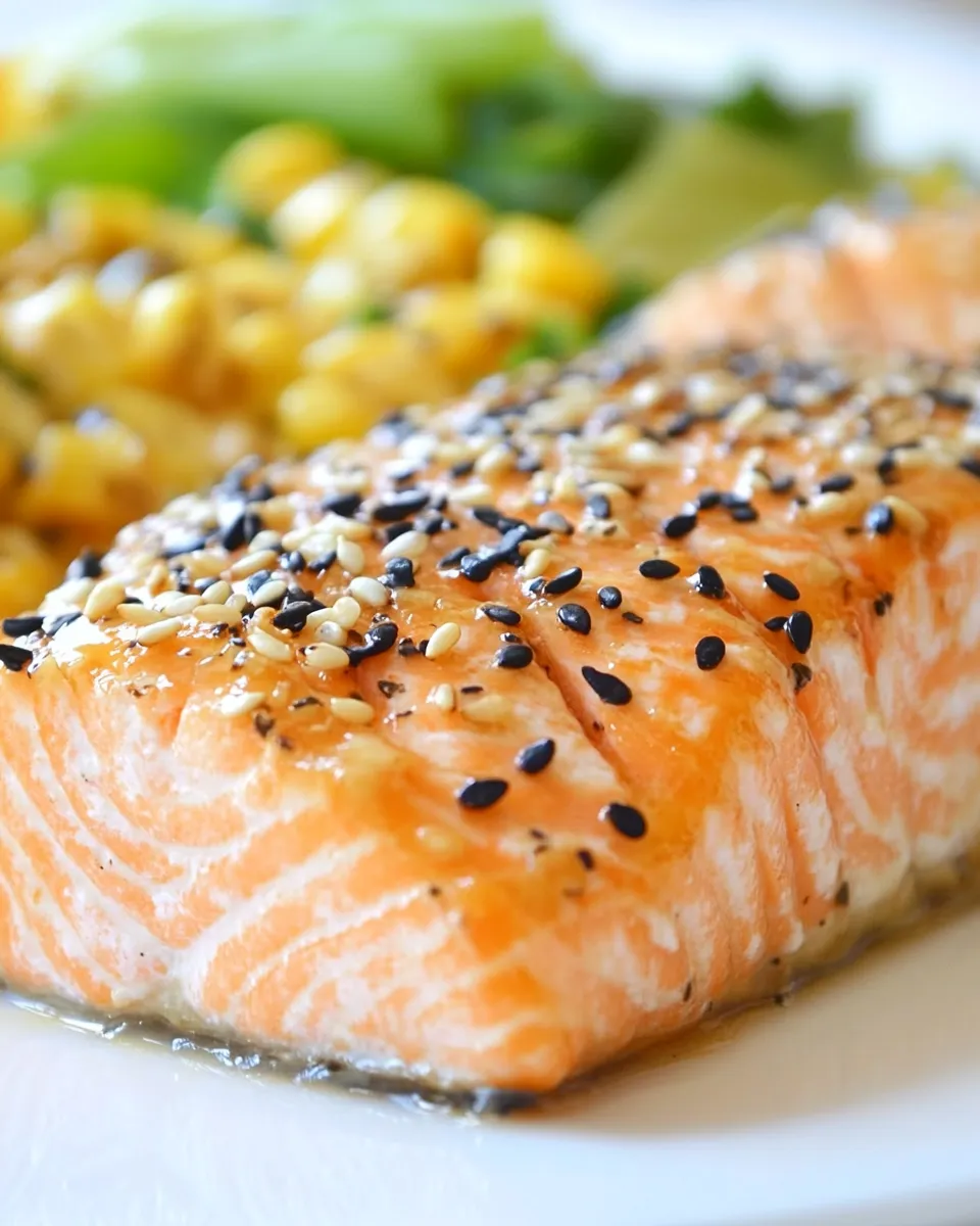 Easy Honey Glazed Sesame Salmon recipe photo