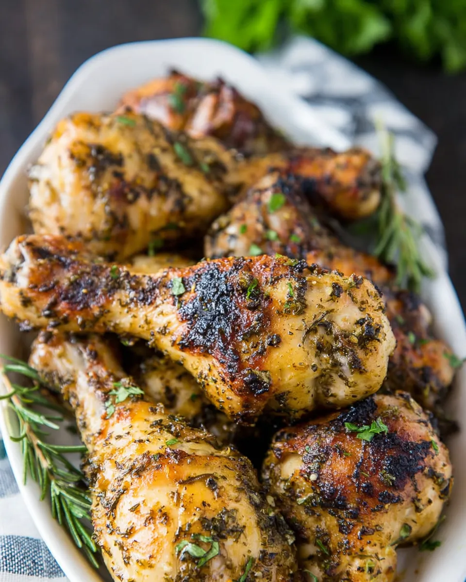 Easy Honey Herb Chicken Drumsticks recipe photo