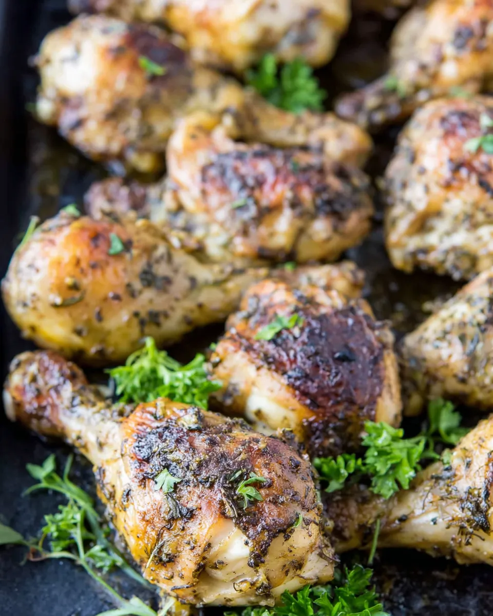 Delicious Honey Herb Chicken Drumsticks dish photo